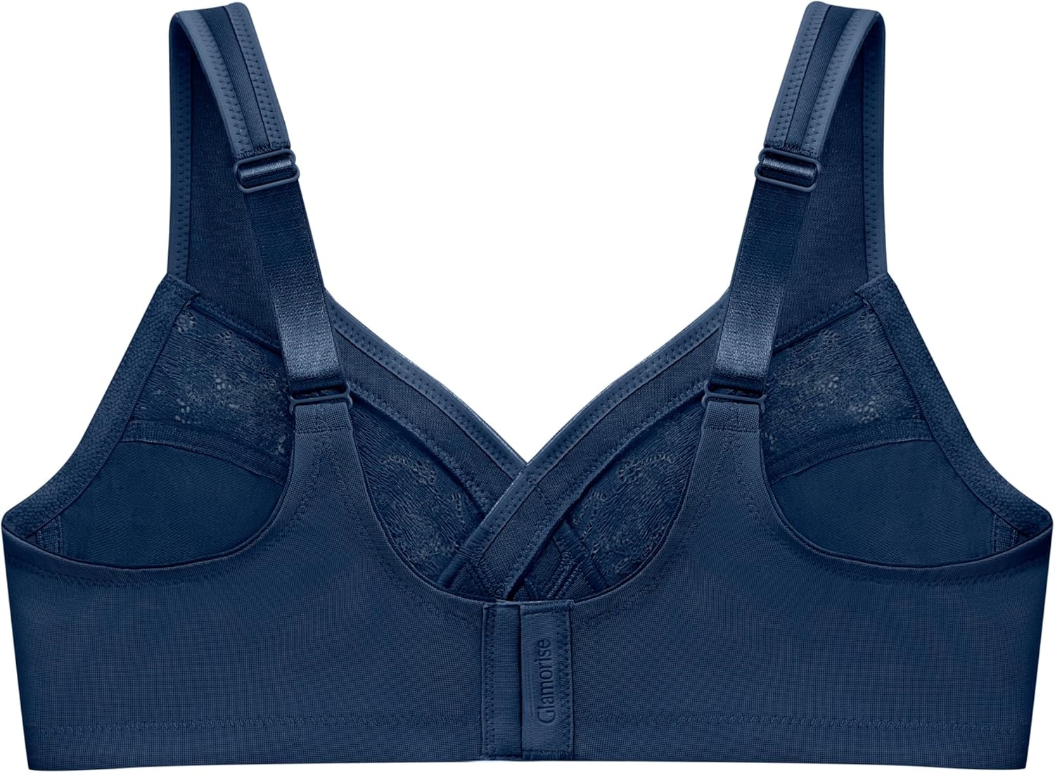 image:imageGlamorise Womens Full Figure Wirefree Minimizer Support Bra 1003Blue