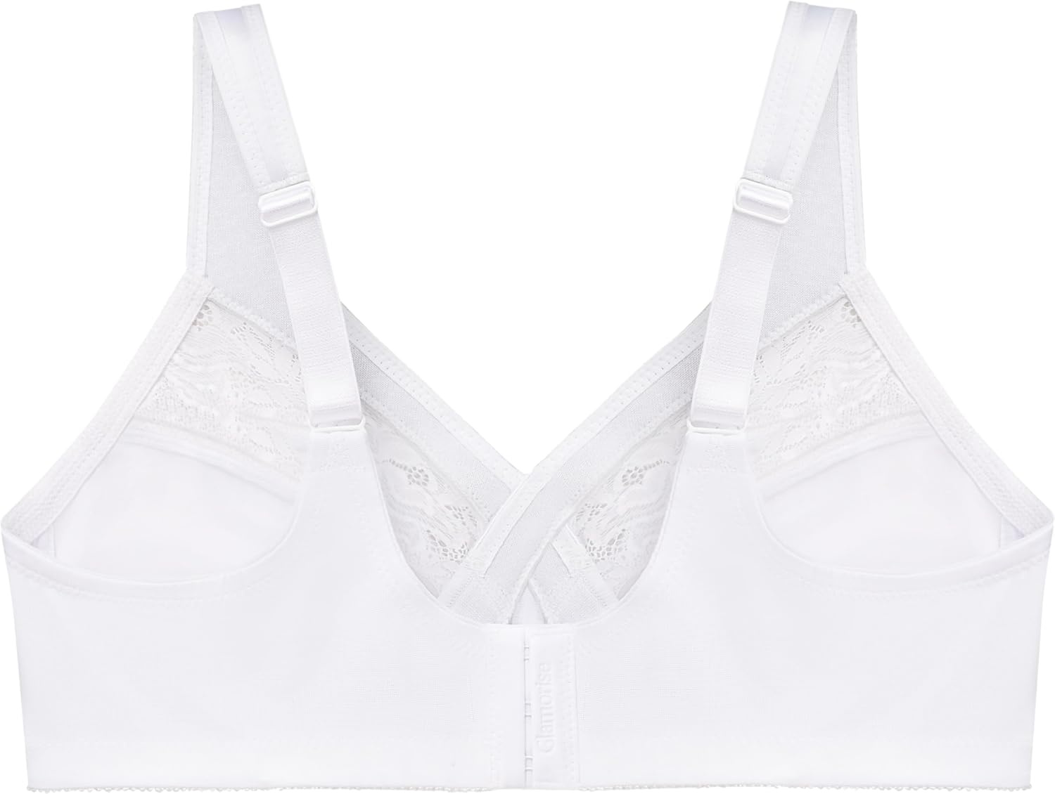 image:imageGlamorise Womens Full Figure Wirefree Minimizer Support Bra 1003White