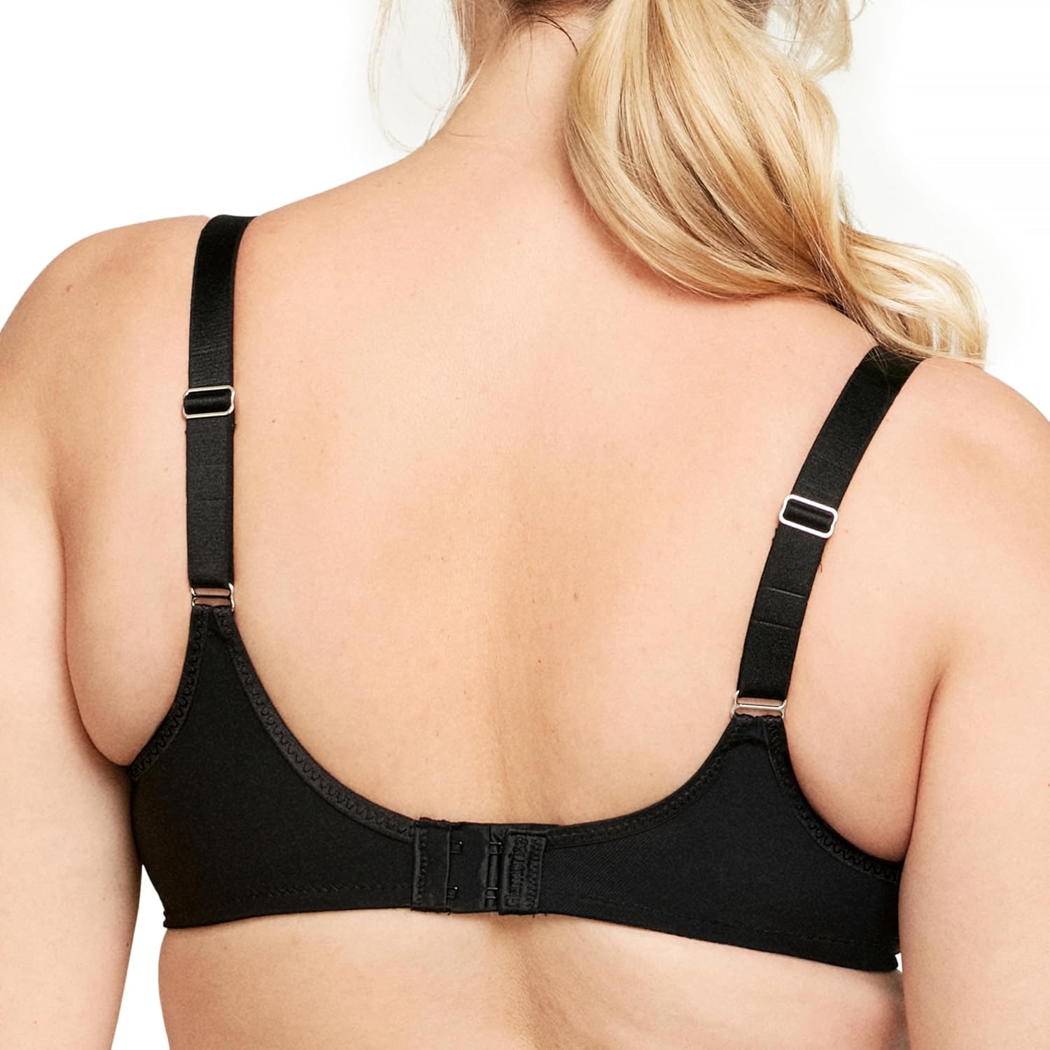 image:imageGlamorise Womens Lace Comfort Wonderwire Bra Underwire 9855Black