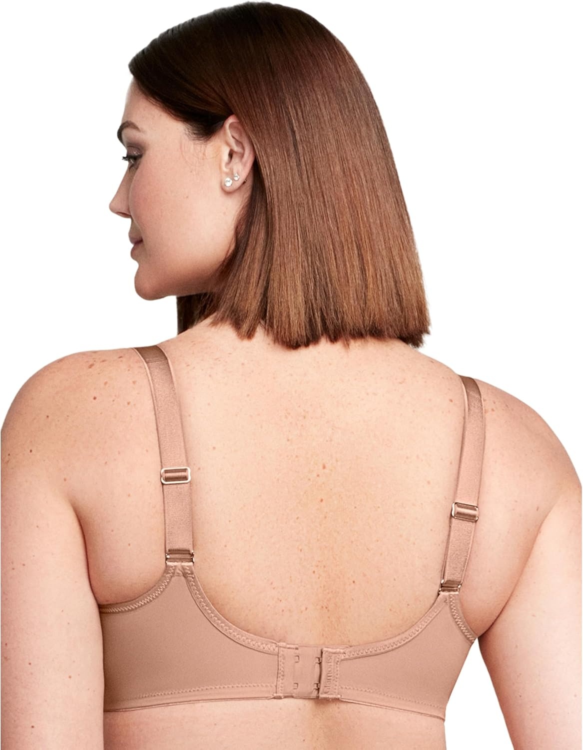 image:imageGlamorise Womens Lace Comfort Wonderwire Bra Underwire 9855Cappuccino