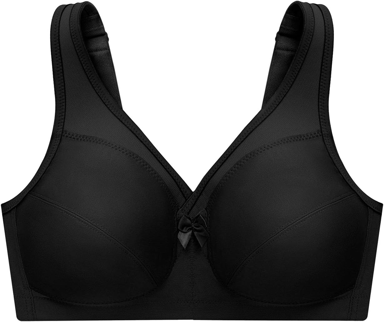 image:imageGlamorise Womens MagicLift Active Support Bra Wirefree 1005Black