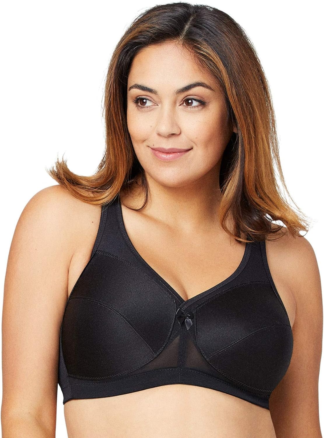 image:imageGlamorise Womens MagicLift Active Support Bra Wirefree 1005Black