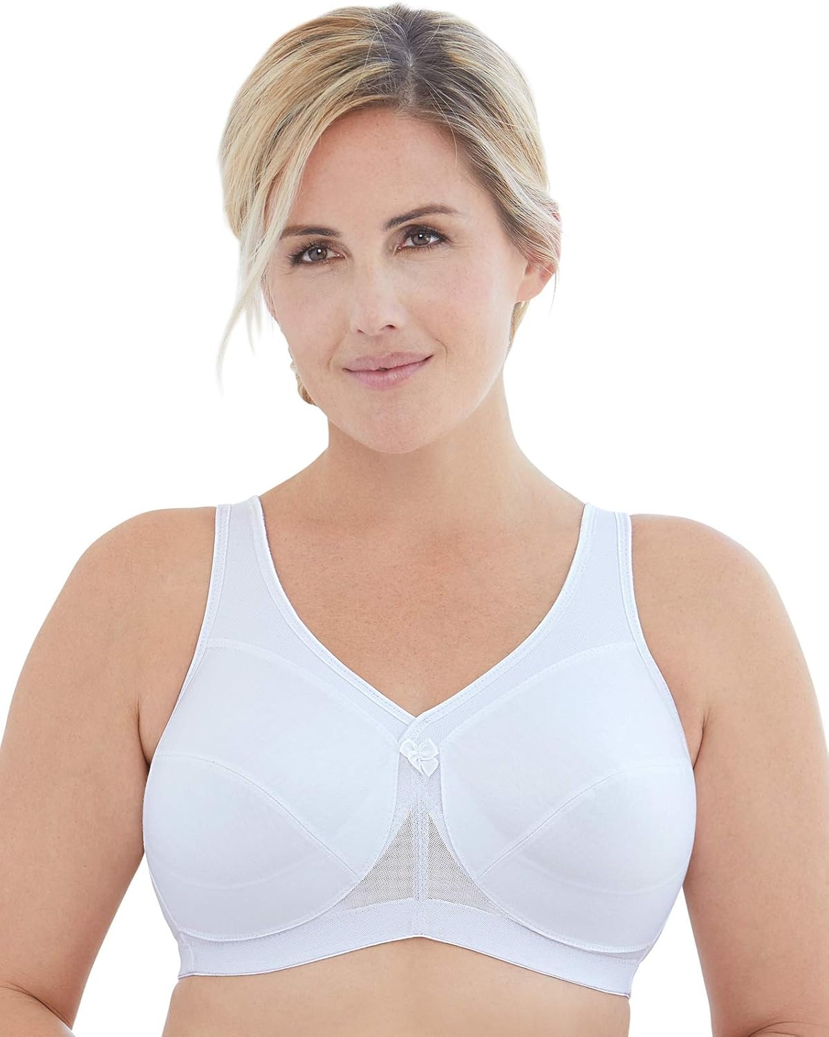 image:imageGlamorise Womens MagicLift Active Support Bra Wirefree 1005White