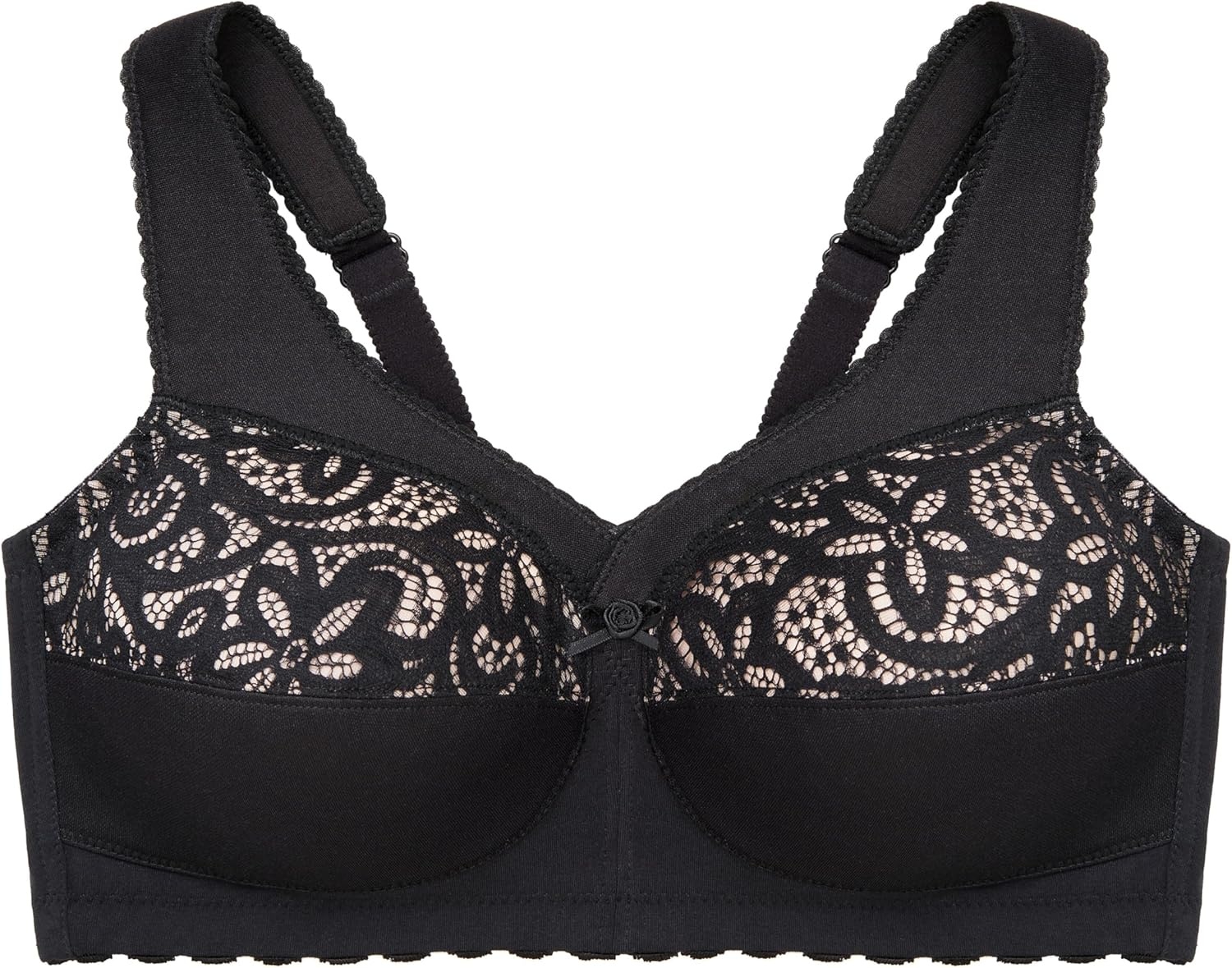 image:imageGlamorise Womens MagicLift Cotton Support Bra Wirefree 1001Black
