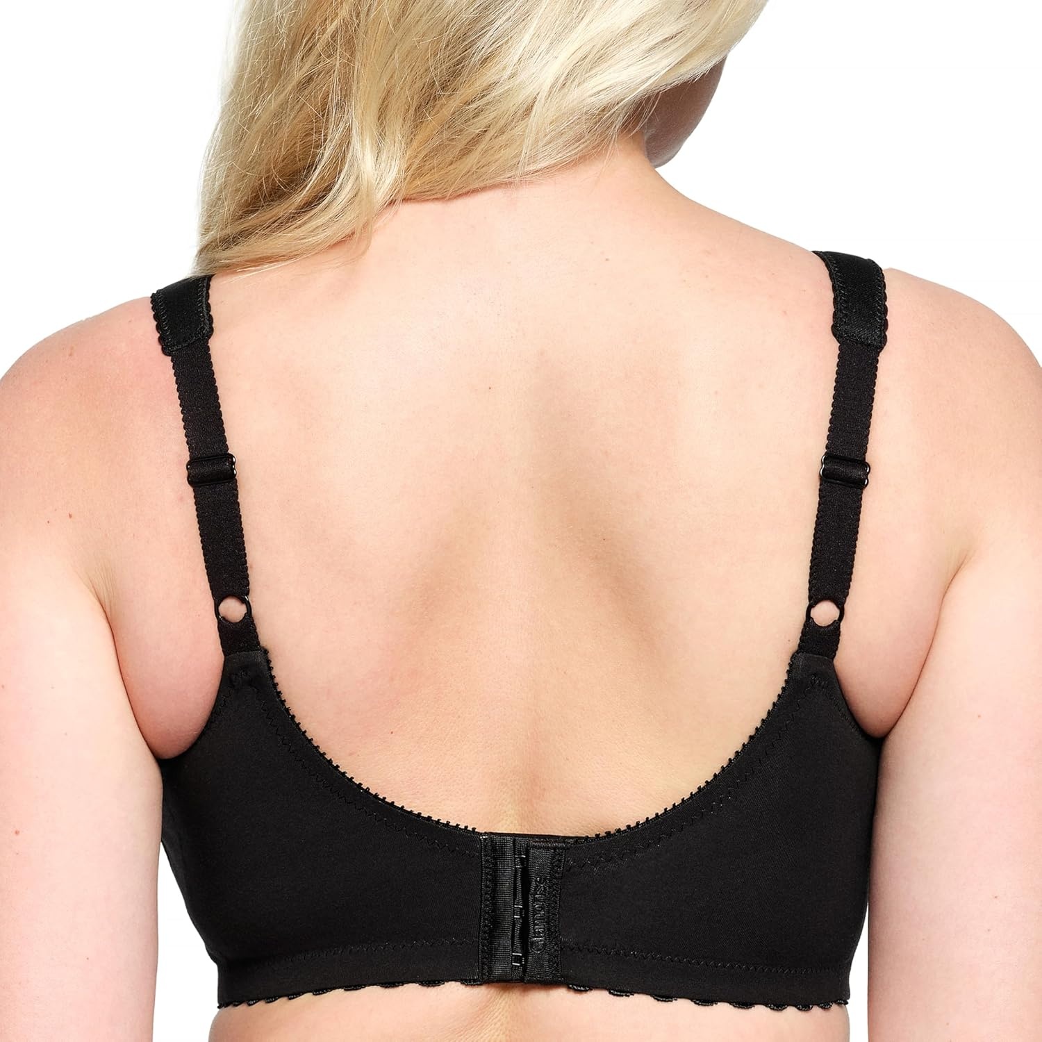 image:imageGlamorise Womens MagicLift Cotton Support Bra Wirefree 1001Black