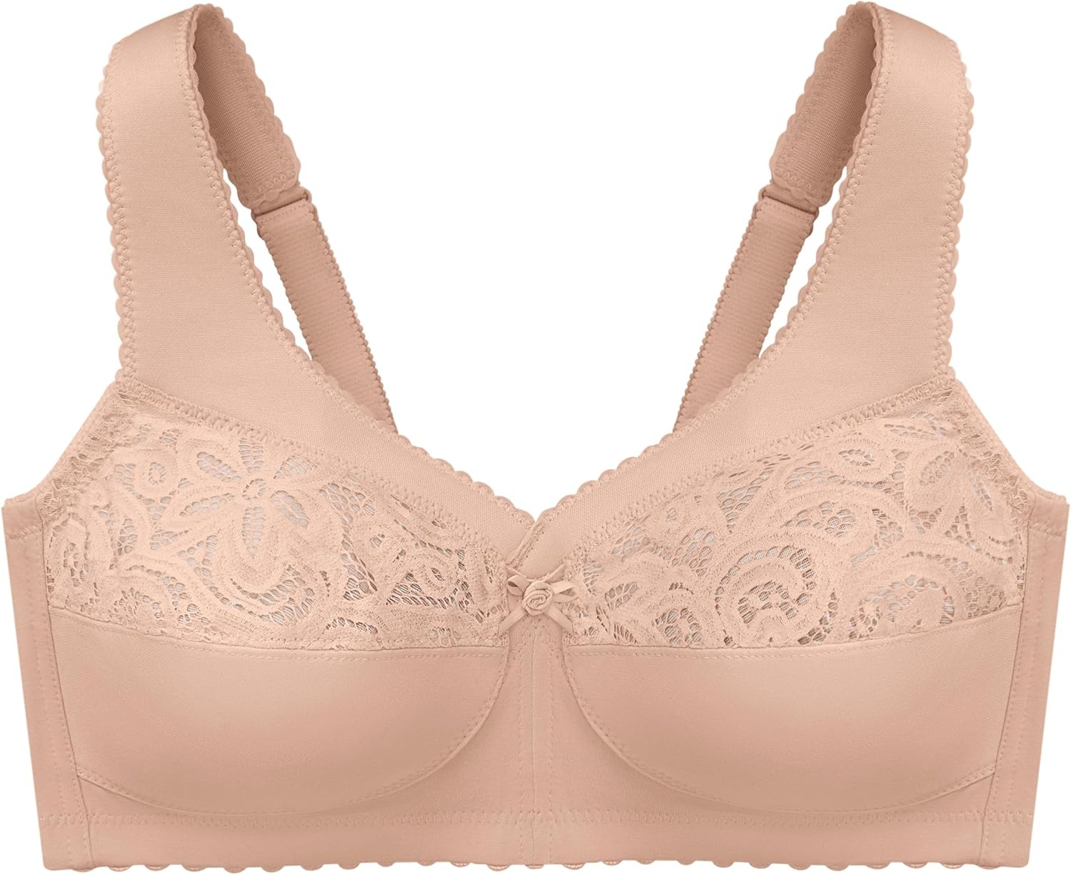 image:imageGlamorise Womens MagicLift Cotton Support Bra Wirefree 1001Caf