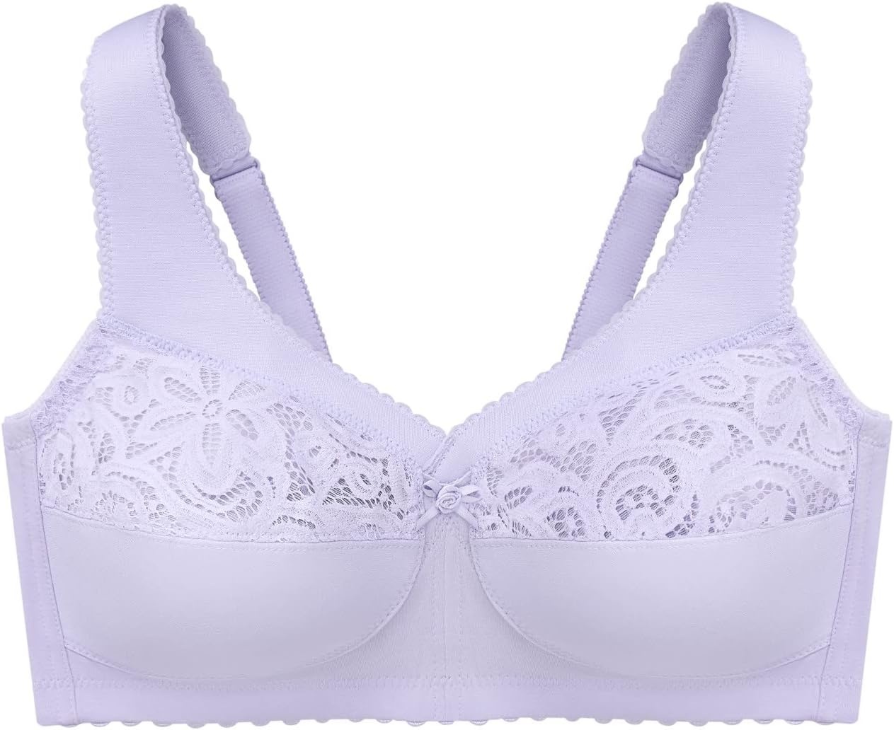 image:imageGlamorise Womens MagicLift Cotton Support Bra Wirefree 1001Lilac