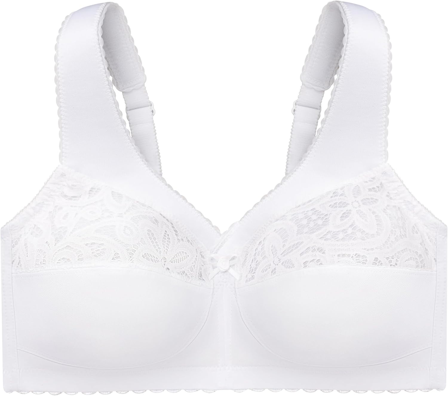 image:imageGlamorise Womens MagicLift Cotton Support Bra Wirefree 1001White