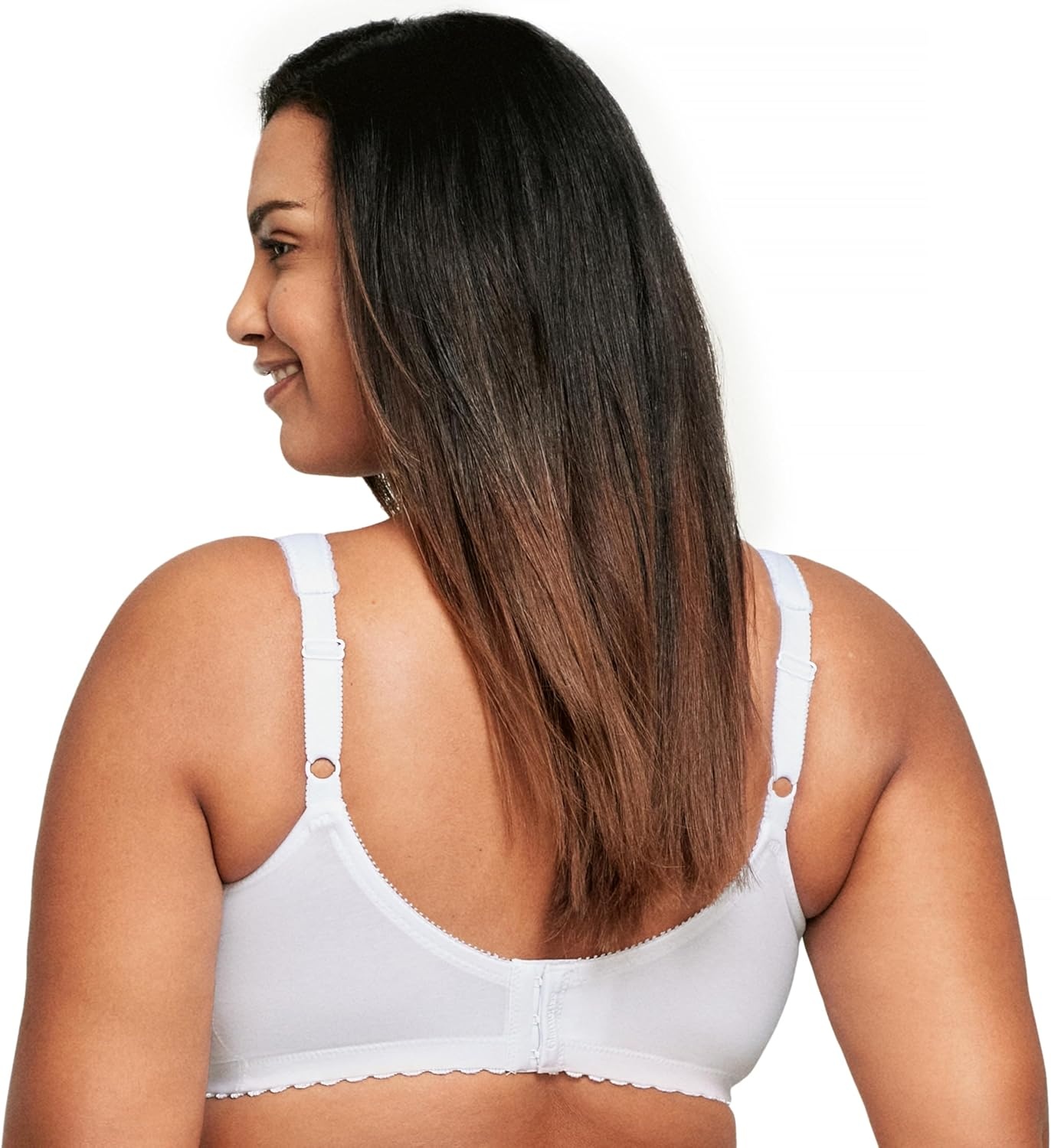 image:imageGlamorise Womens MagicLift Cotton Support Bra Wirefree 1001White