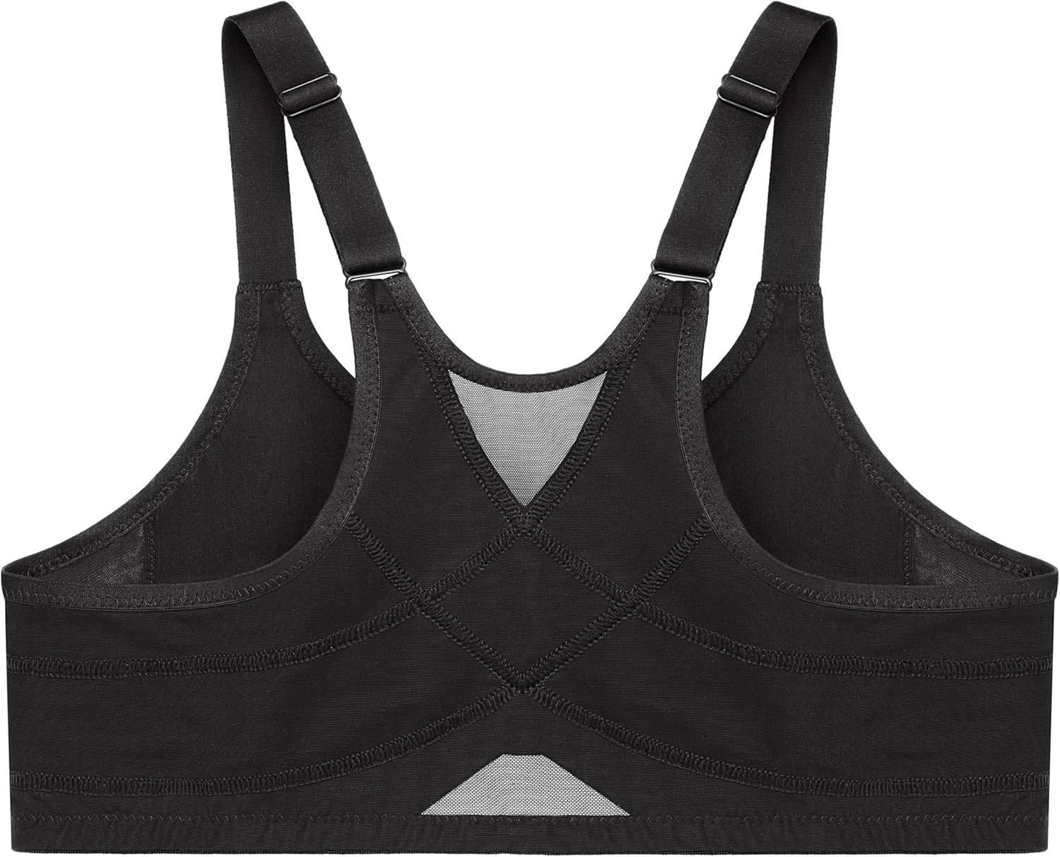 image:imageGlamorise Womens Posture Back Wonderwire Bra Underwire 9265Black