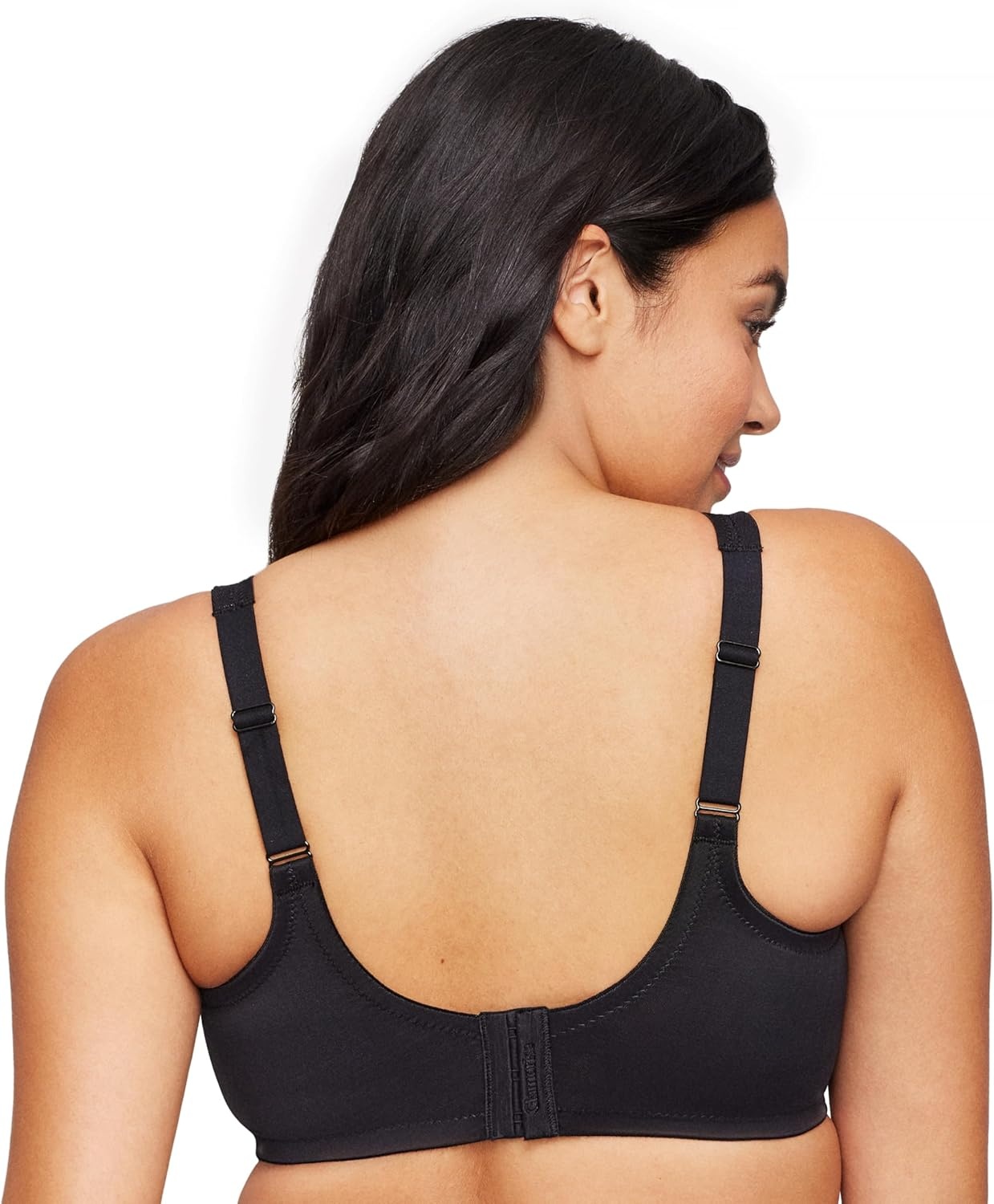image:imageGlamorise Womens Wonderwire Minimizer Bra Underwire 9003Black
