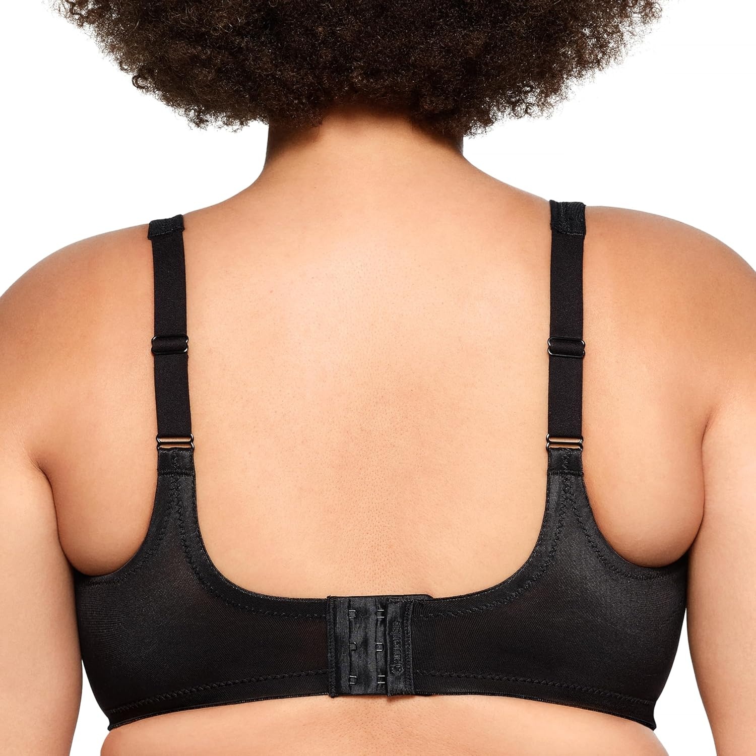 image:imageGlamorise Womens Wonderwire Minimizer Bra Underwire 9003Black