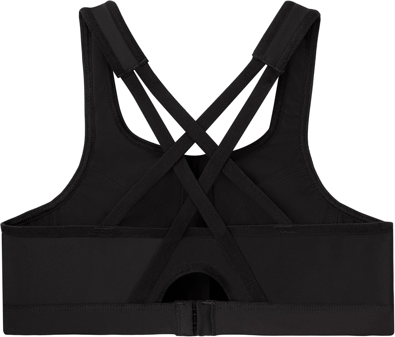 image:imageGlamorise Womens Zip Up FrontClose Sports Bra Wirefree 9266Black
