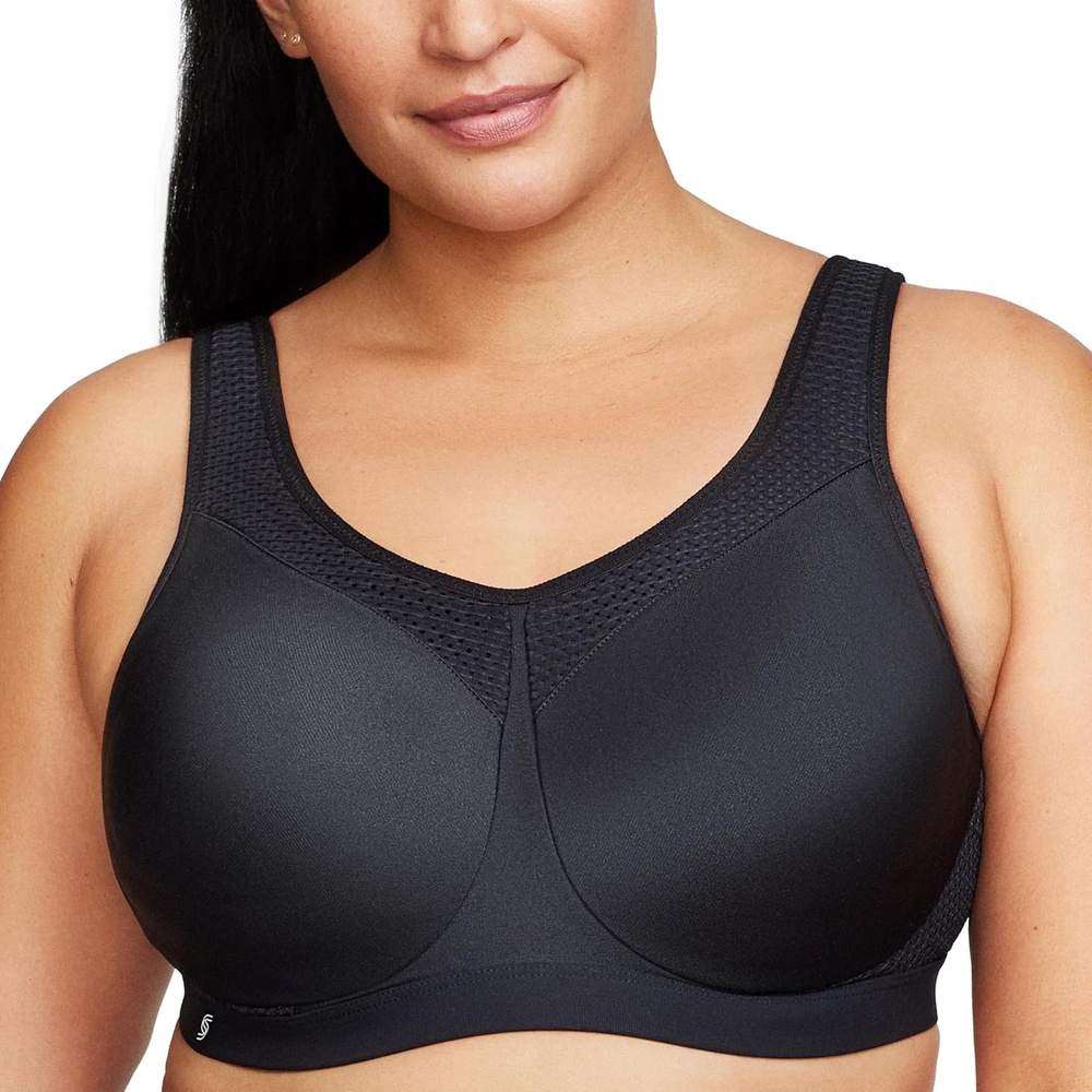 image:imageFull Figure Plus Size High Impact Wonderwire Sports Bra Underwire 9066Black