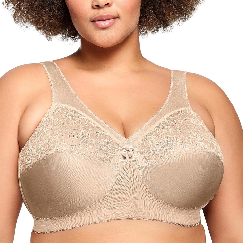 image:imageGlamorise Full Figure Plus Size MagicLift Original Support Bra Wirefree 1000Blush