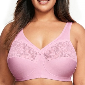 image:imageFull Figure Plus Size MagicLift Moisture Control Bra Wirefree 1064Pink Heather