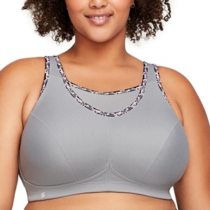 image:imageFull Figure Plus Size NoBounce Camisole Sports Bra Wirefree 1066Soft Gray