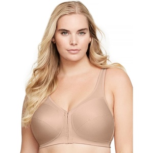 image:imageGlamorise Full Figure Plus Size MagicLift FrontClosure Posture Back Bra Wirefree 1265Caf