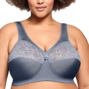 image:imageGlamorise Full Figure Plus Size MagicLift Original Support Bra Wirefree 1000Folkstone Gray
