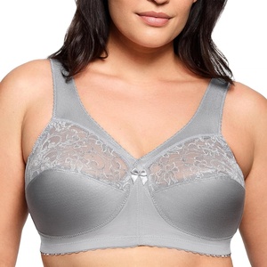 image:imageGlamorise Full Figure Plus Size MagicLift Original Support Bra Wirefree 1000Soft Gray