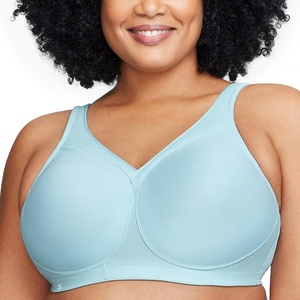 image:imageGlamorise Full Figure Plus Size MagicLift Seamless Sports Bra Wirefree 1006Frosted Aqua
