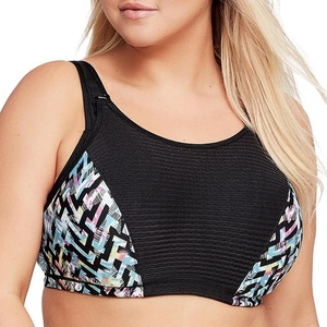 image:imageGlamorise Womens DoubleLayer CustomControl Sport BraPrint