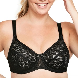 image:imageGlamorise Womens Lace Comfort Wonderwire Bra Underwire 9855Black