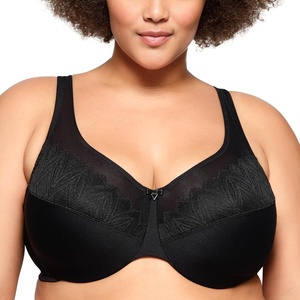 image:imageGlamorise Womens Wonderwire Minimizer Bra Underwire 9003Black