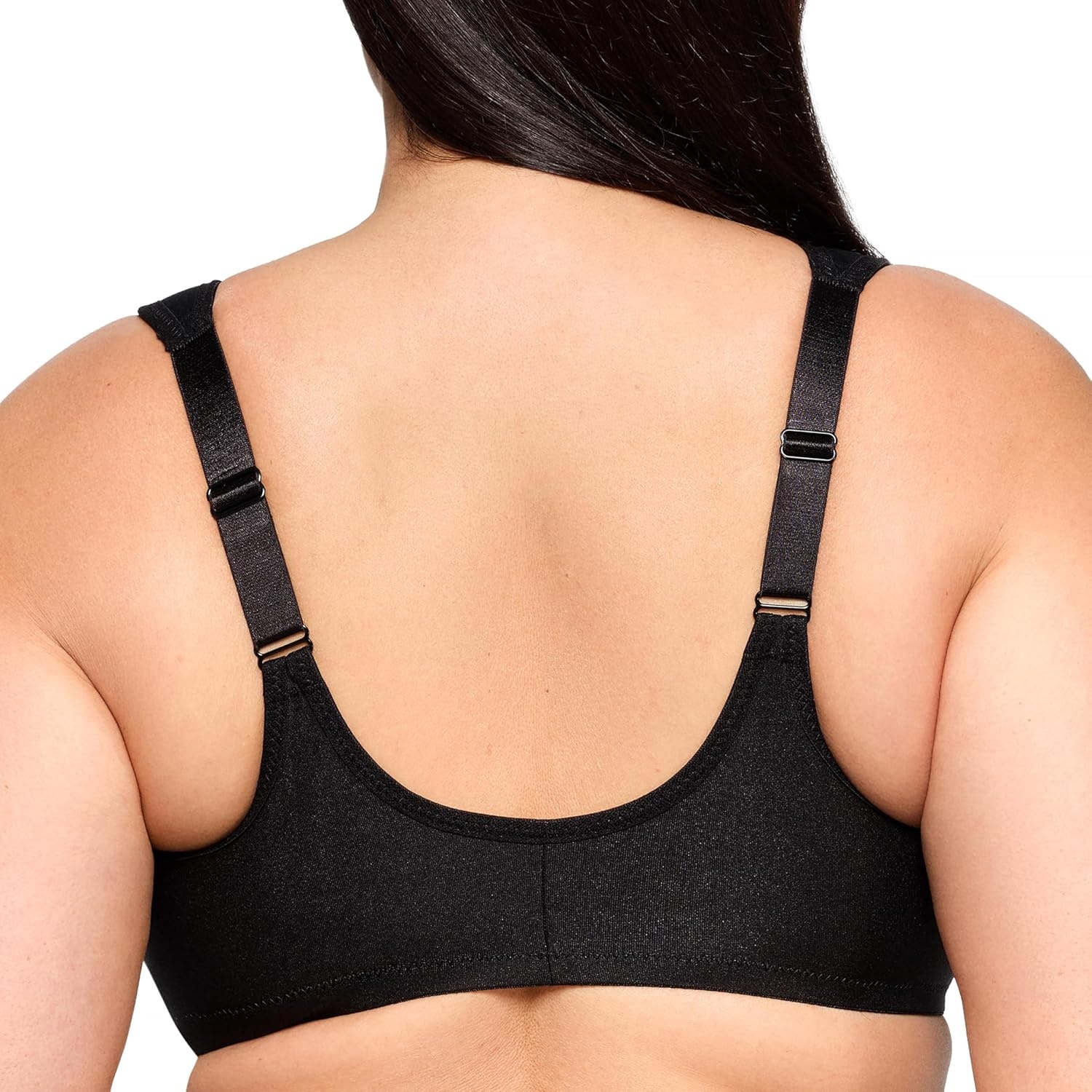 image:imageGlamorise Full Figure Plus Size Wonderwire FrontClosure Bra Underwire 1245Black