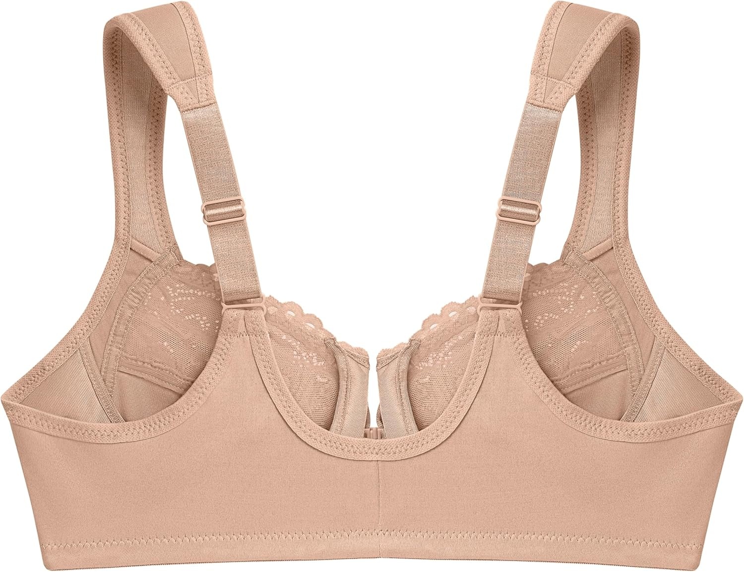 image:imageGlamorise Full Figure Plus Size Wonderwire FrontClosure Bra Underwire 1245Caf