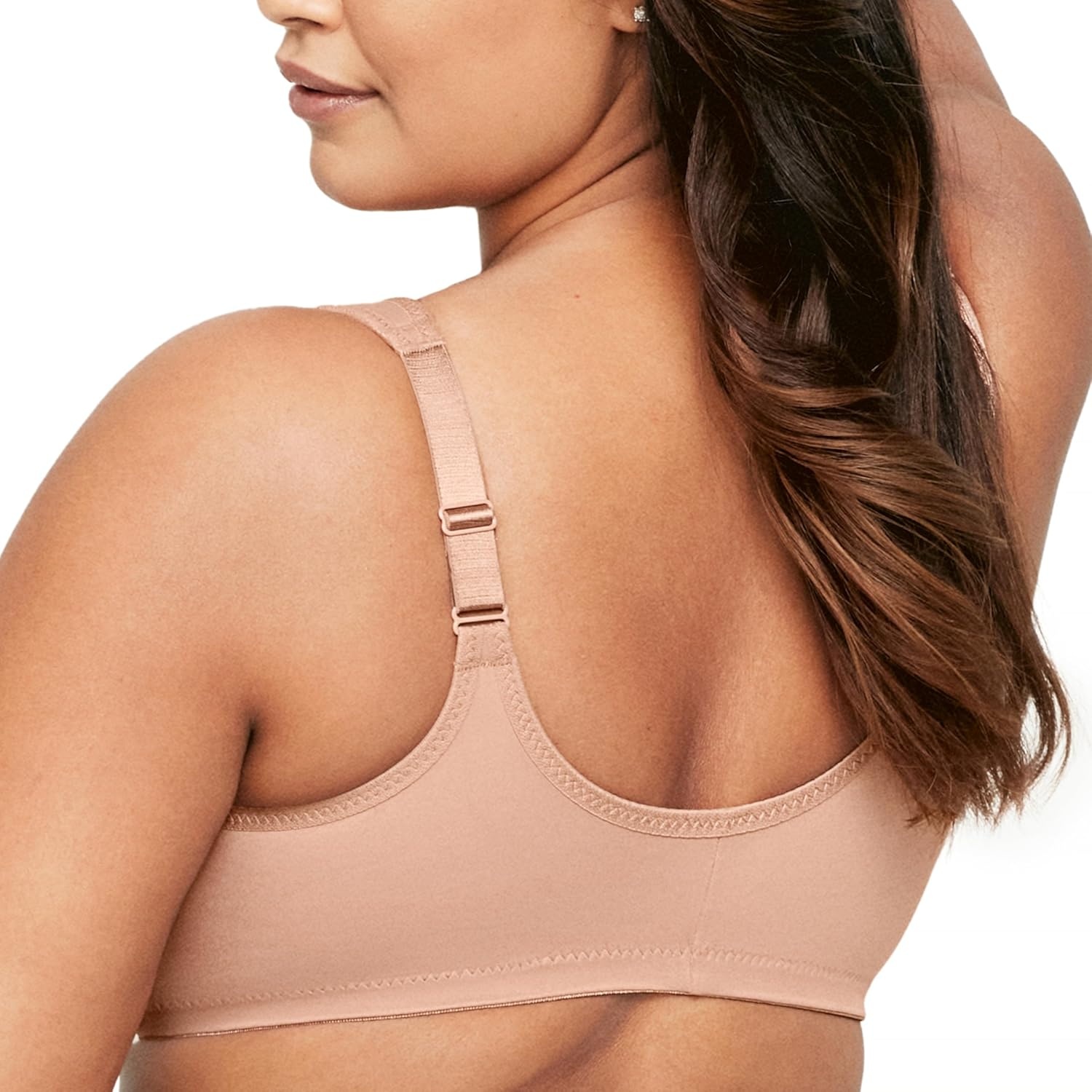 image:imageGlamorise Full Figure Plus Size Wonderwire FrontClosure Bra Underwire 1245Cappuccino