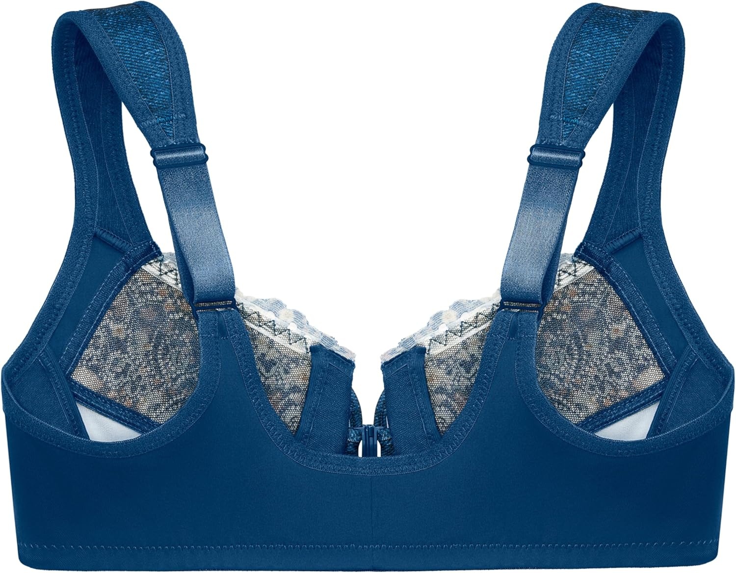 image:imageGlamorise Full Figure Plus Size Wonderwire FrontClosure Bra Underwire 1245Dark Wash Denim
