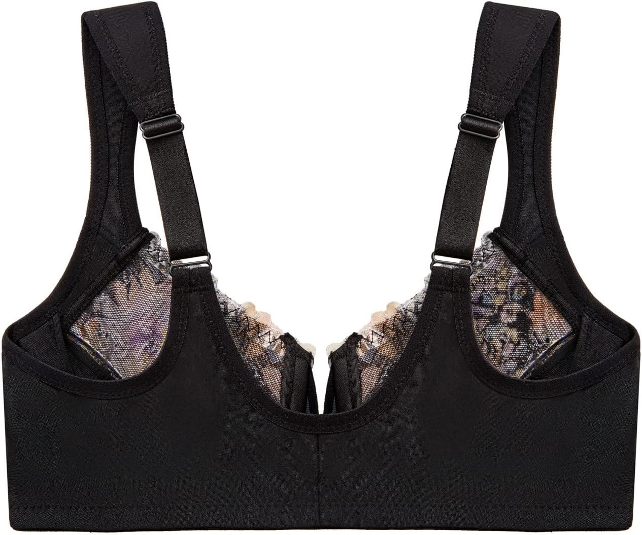 image:imageGlamorise Full Figure Plus Size Wonderwire FrontClosure Bra Underwire 1245Floral Print