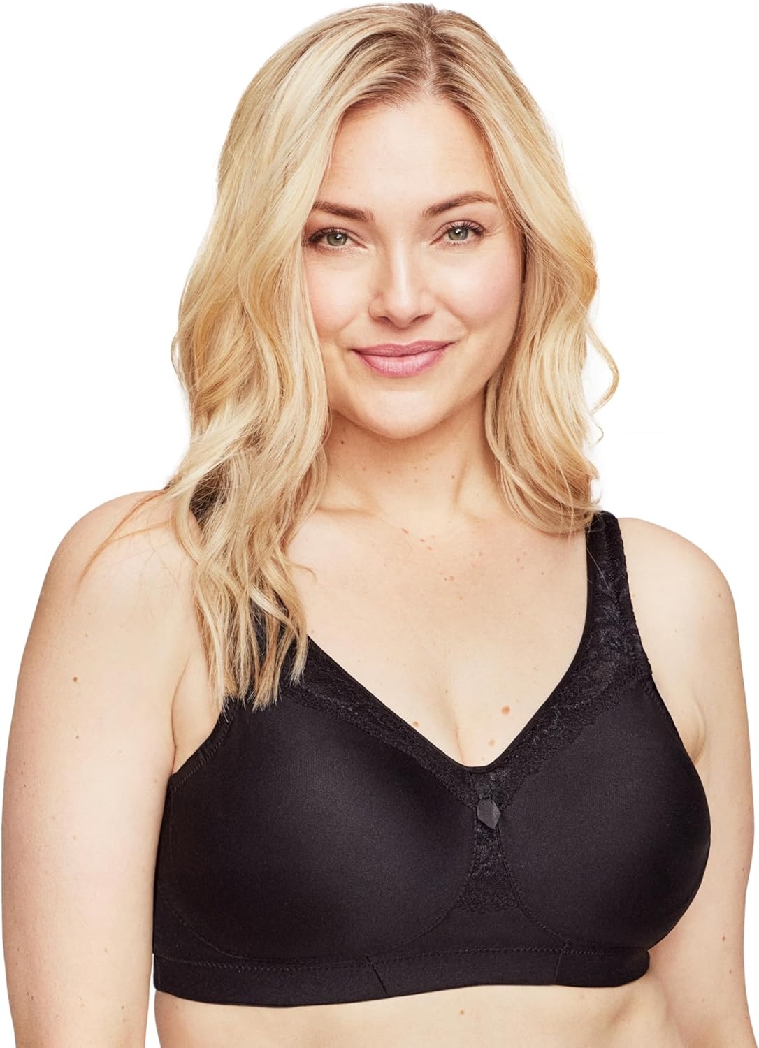 image:imageGlamorise Womens MagicLift Seamless Bra Wirefree 1007Black