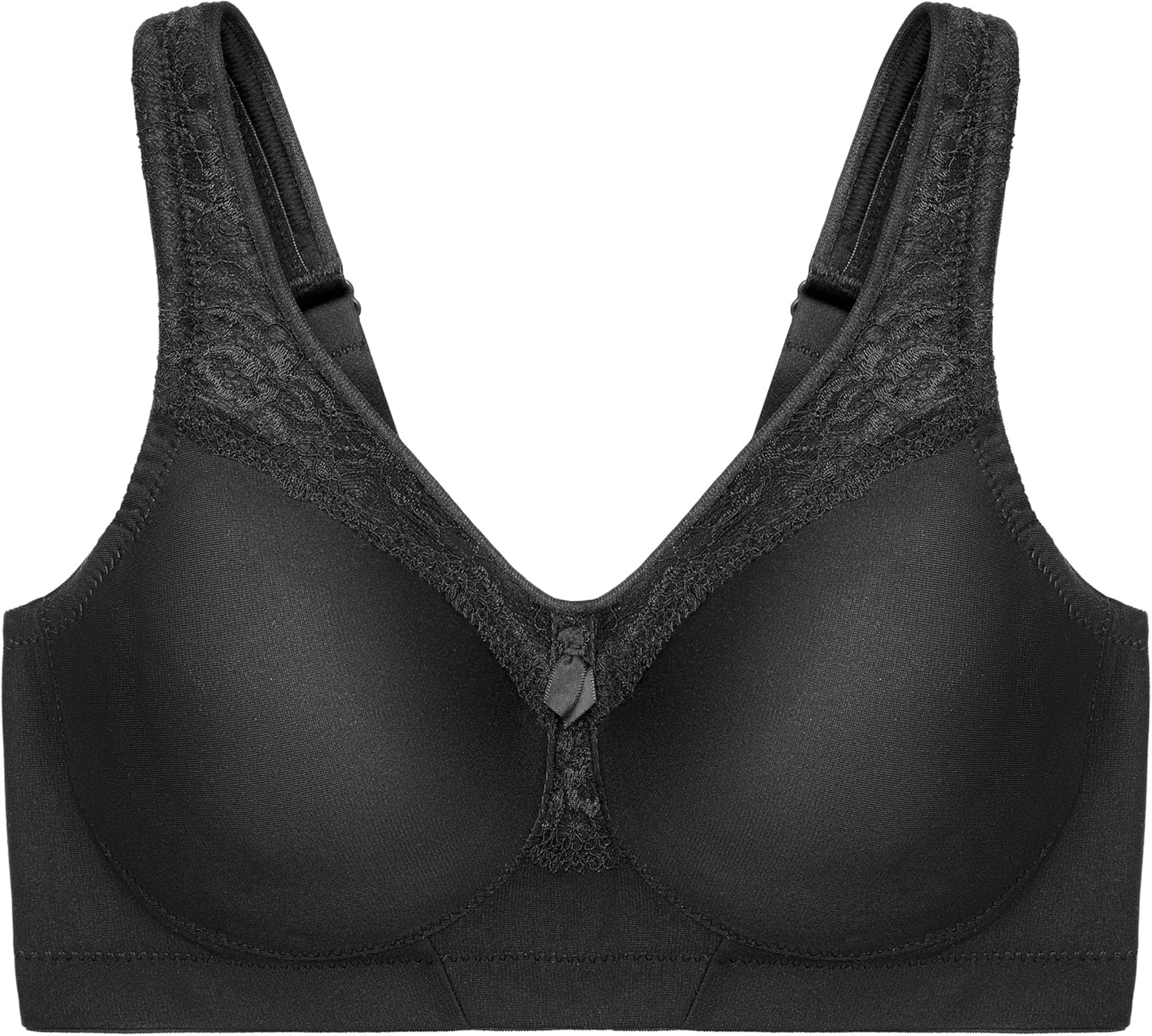 image:imageGlamorise Womens MagicLift Seamless Bra Wirefree 1007Black