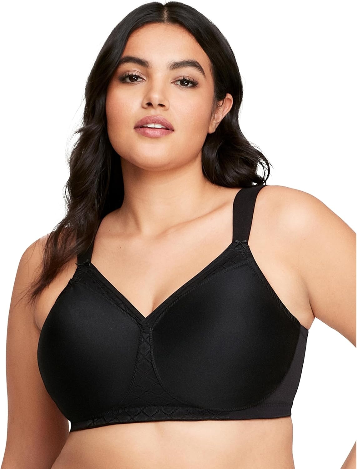 image:imageGlamorise womens Magiclift Seamless Tshirt Bra Wirefree 1080Black