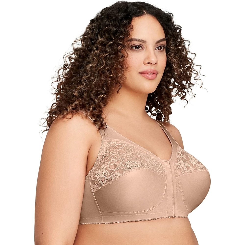 image:imageGlamorise Womens Full Figure MagicLift Front Close Support Bra 1200Blush