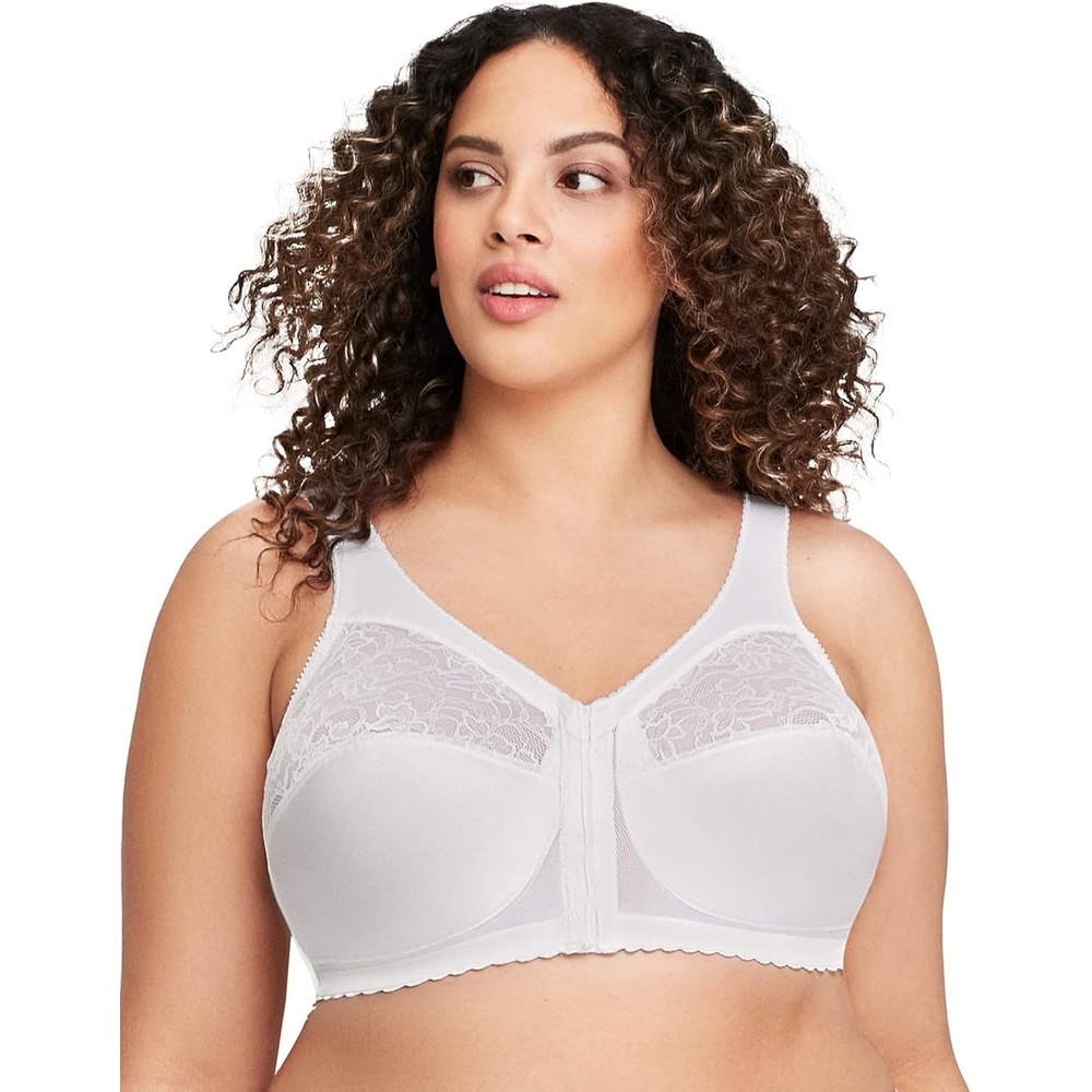 image:imageGlamorise Womens Full Figure MagicLift Front Close Support Bra 1200White