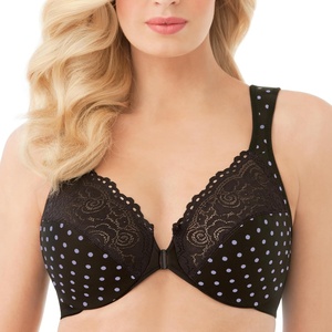 image:imageGlamorise Full Figure Plus Size Wonderwire FrontClosure Bra Underwire 1245Print