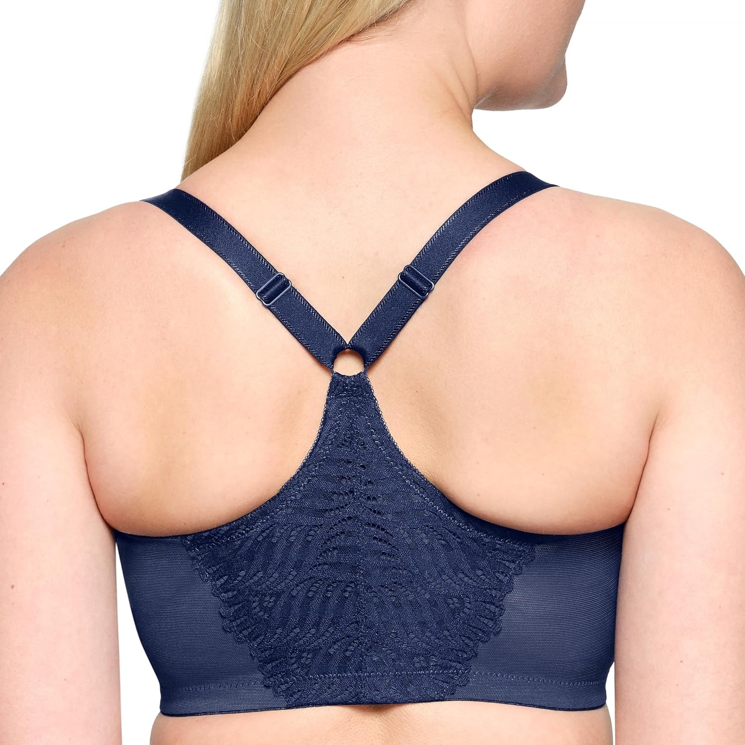 image:imageGlamorise Womens FrontClose TBack Wonderwire Underwire 1246Blue
