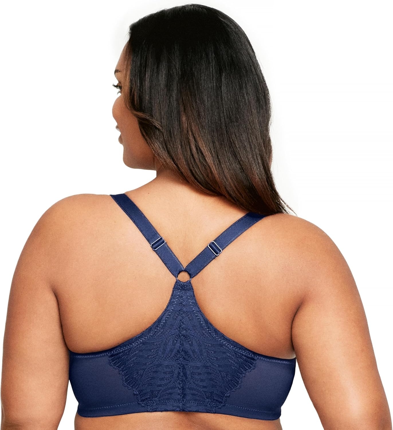 image:imageGlamorise Womens FrontClose TBack Wonderwire Underwire 1246Blue