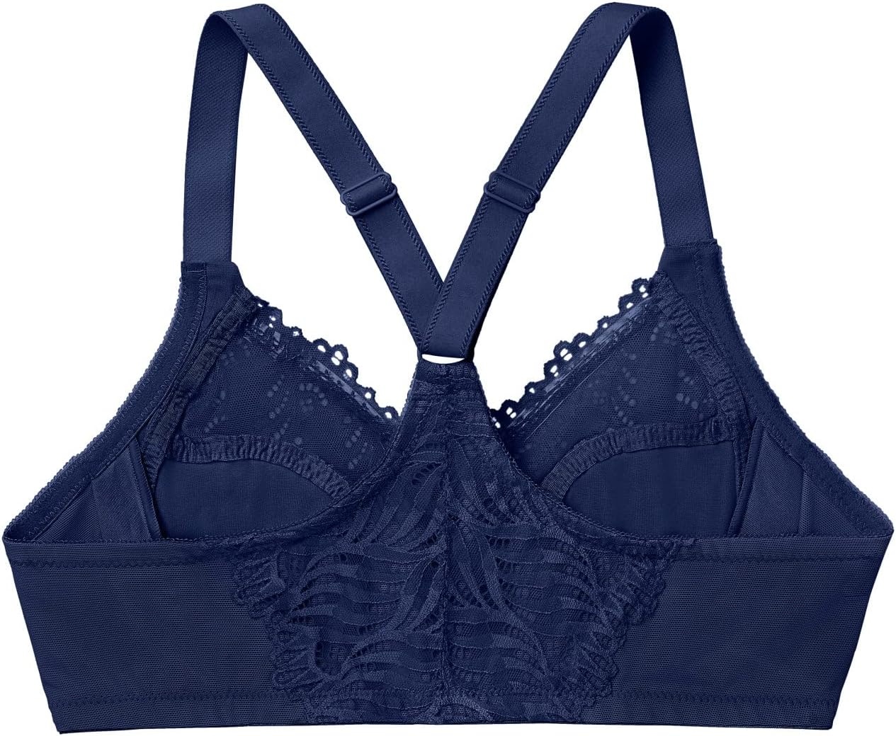 image:imageGlamorise Womens FrontClose TBack Wonderwire Underwire 1246Blue