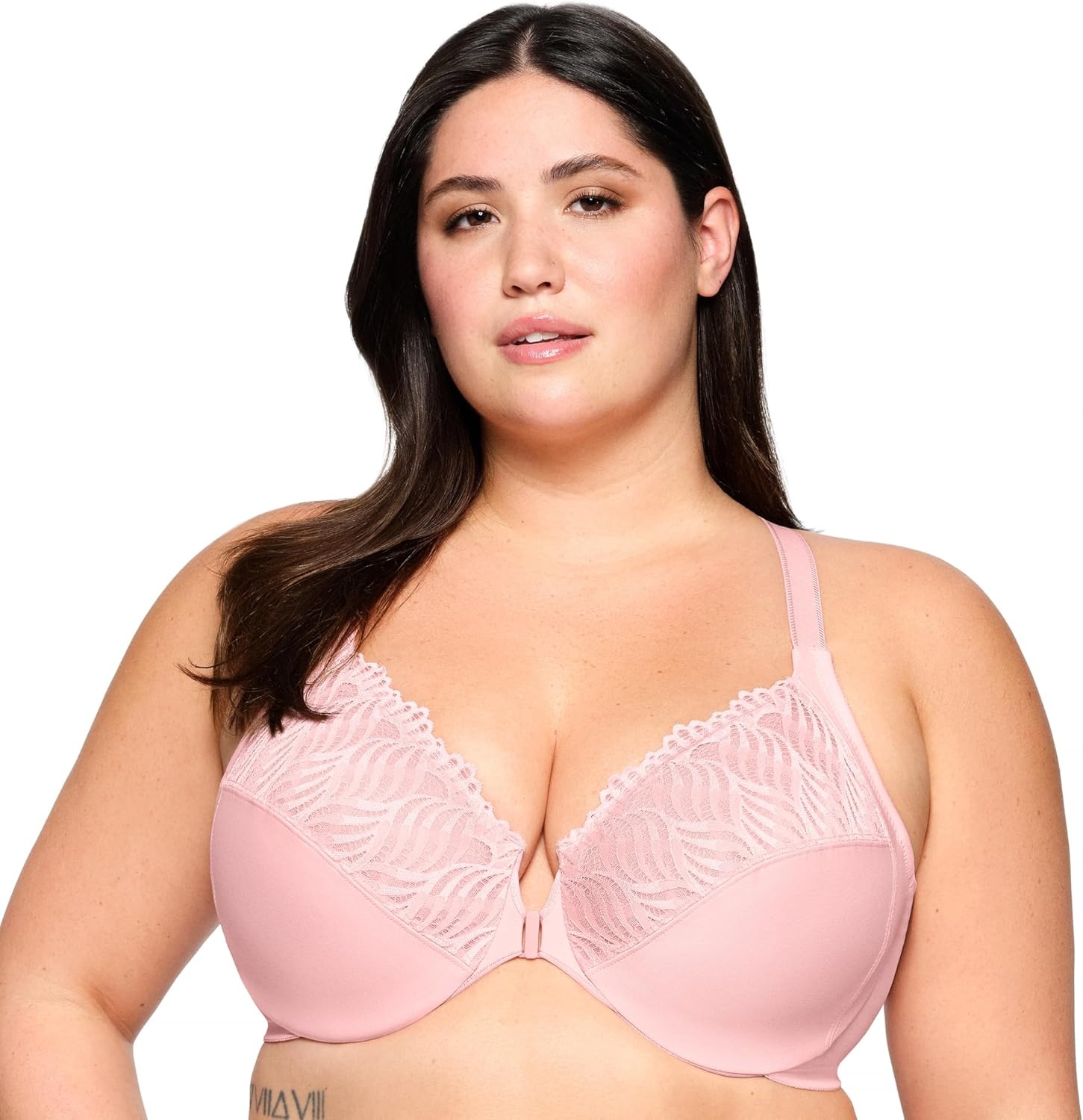 image:imageGlamorise Womens FrontClose TBack Wonderwire Underwire 1246Pink Blush