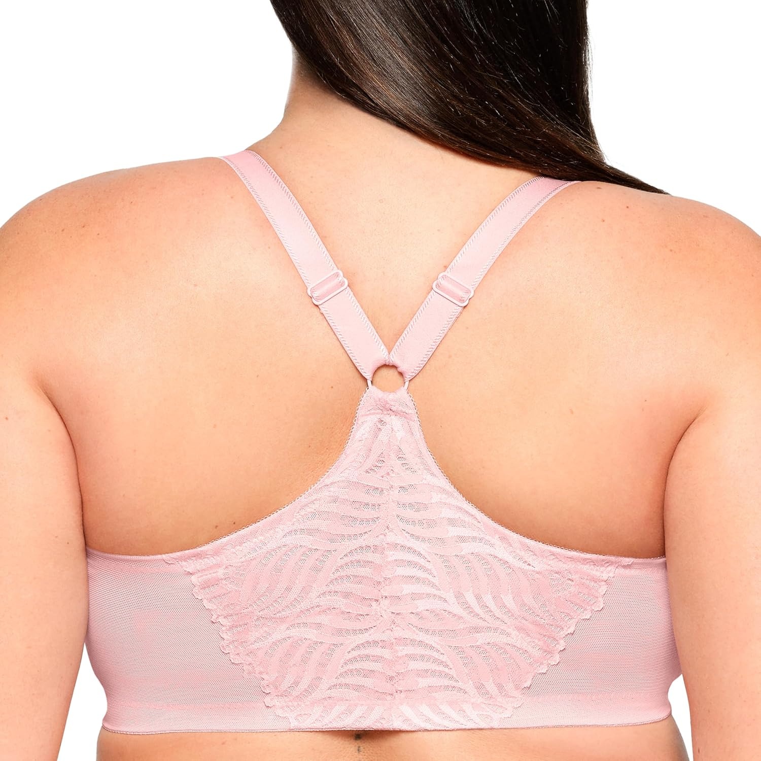 image:imageGlamorise Womens FrontClose TBack Wonderwire Underwire 1246Pink Blush