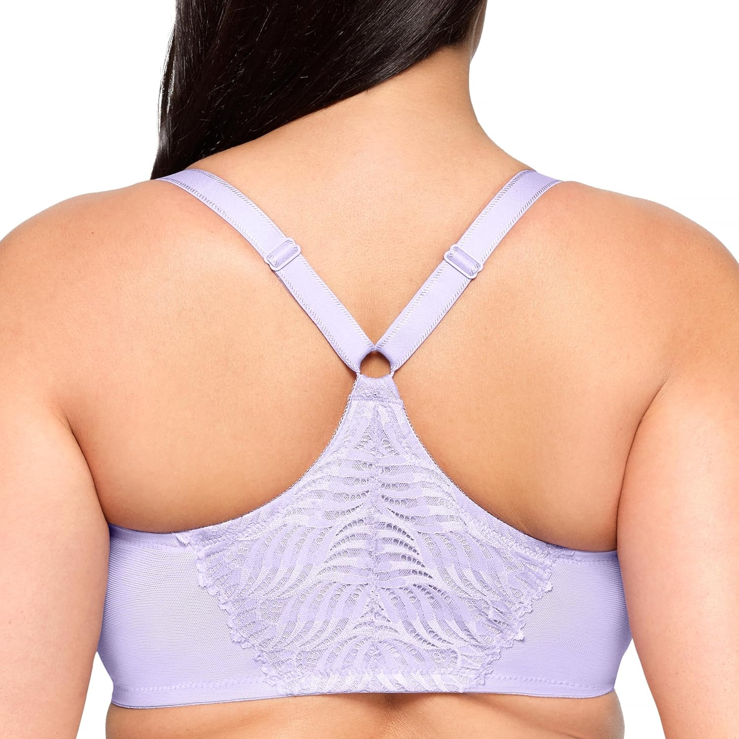 image:imageGlamorise Womens FrontClose TBack Wonderwire Underwire 1246Soft Lilac