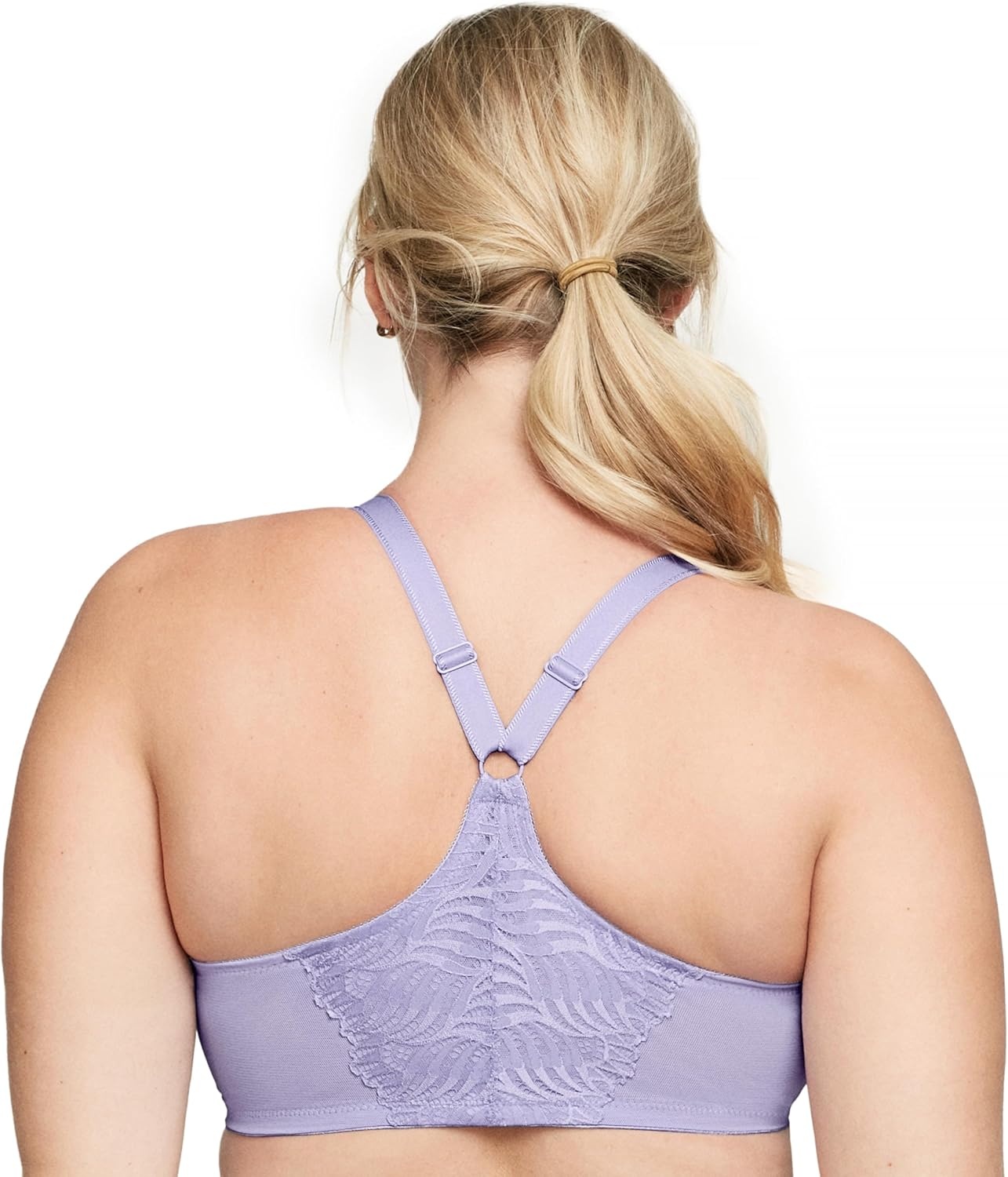 image:imageGlamorise Womens FrontClose TBack Wonderwire Underwire 1246Soft Lilac