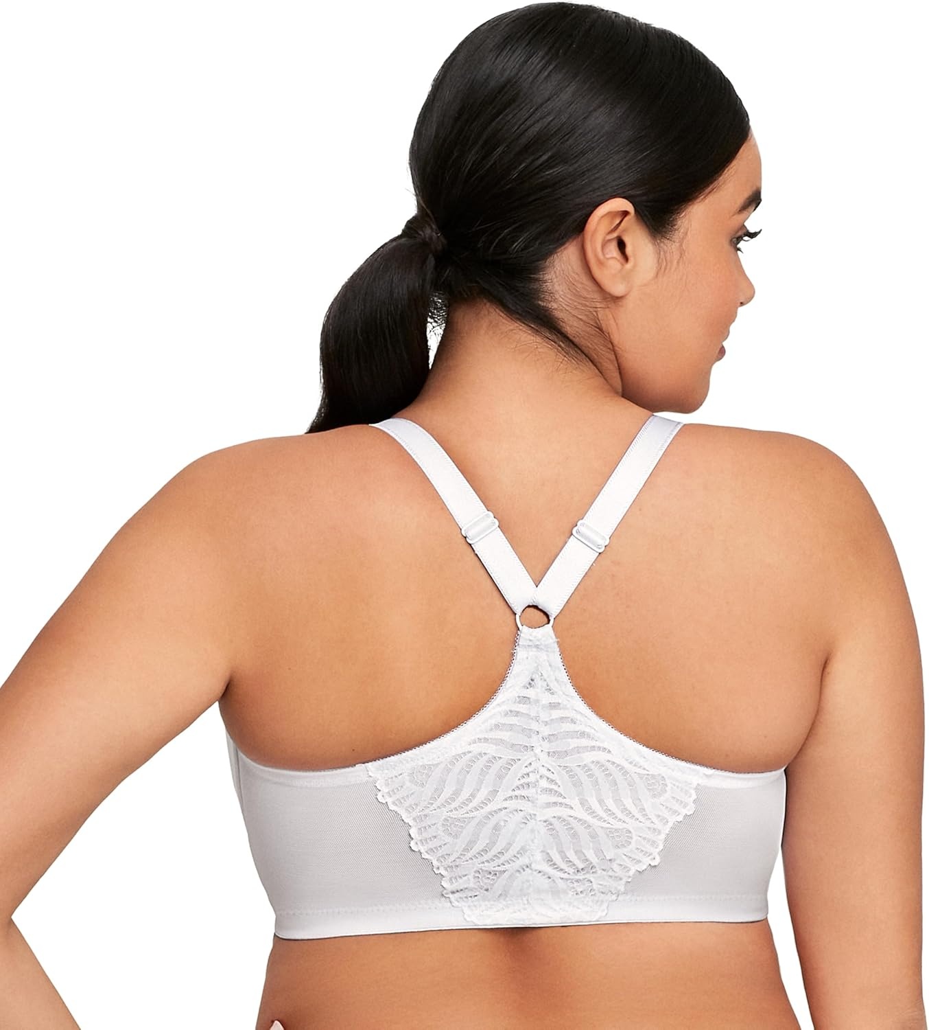 image:imageGlamorise Womens FrontClose TBack Wonderwire Underwire 1246White