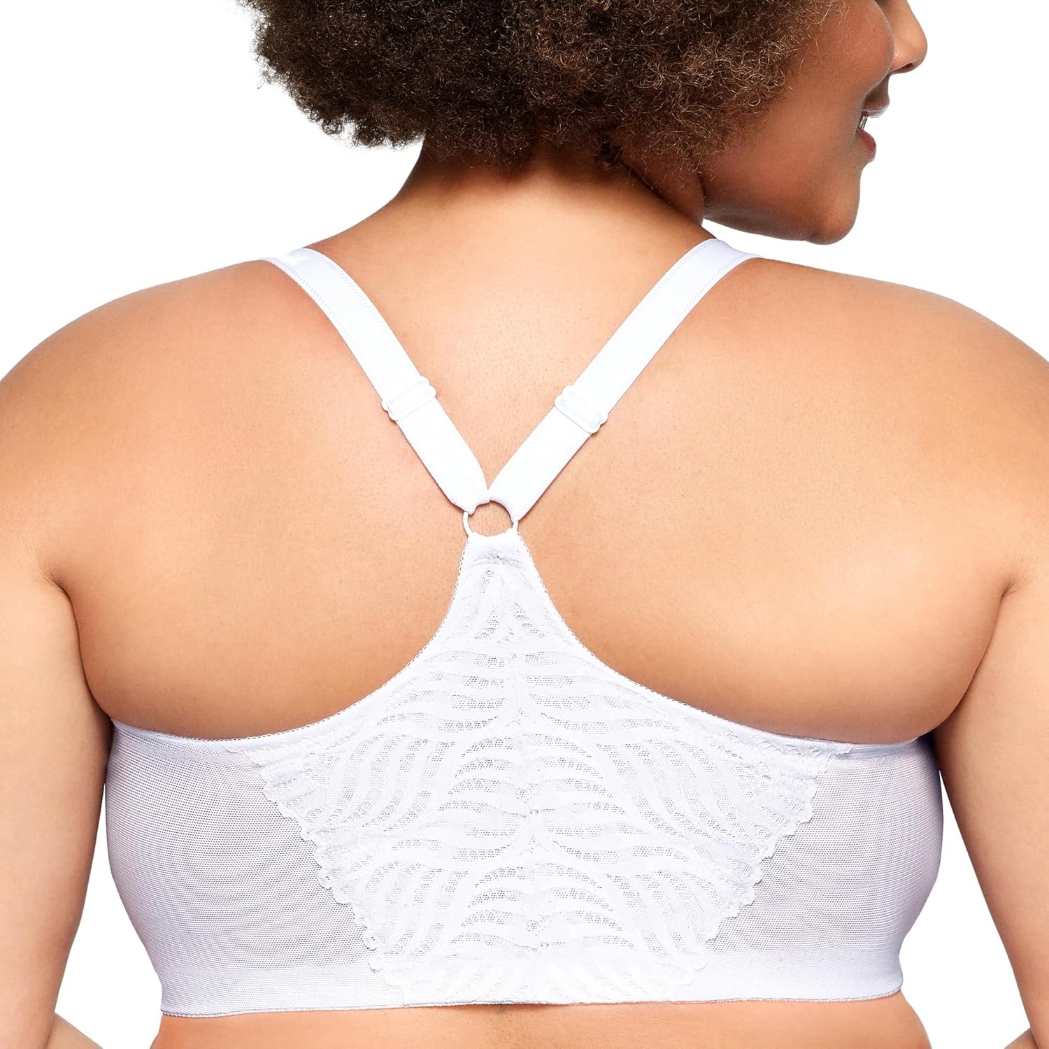 image:imageGlamorise Womens FrontClose TBack Wonderwire Underwire 1246White