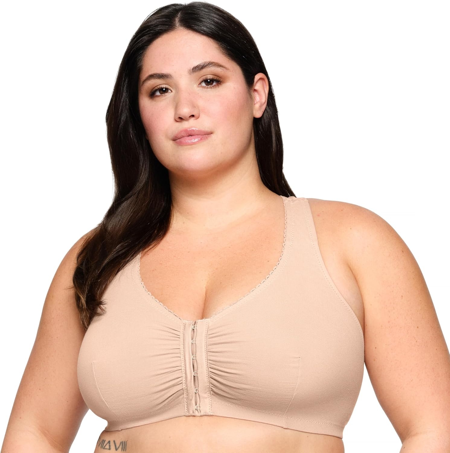 image:imageGlamorise Womens FrontClosure Cotton TBack Wirefree 1908Caf