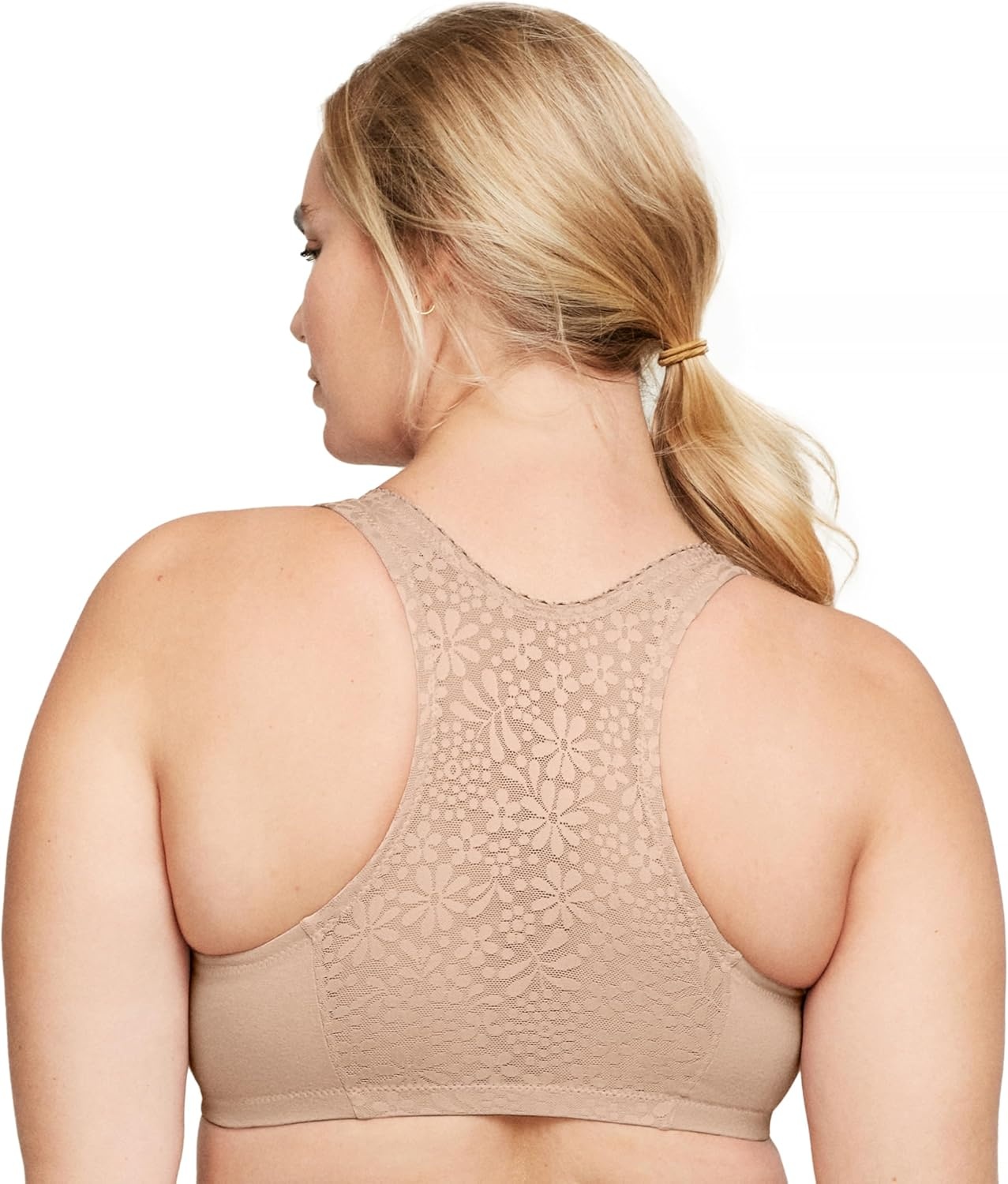 image:imageGlamorise Womens FrontClosure Cotton TBack Wirefree 1908Caf